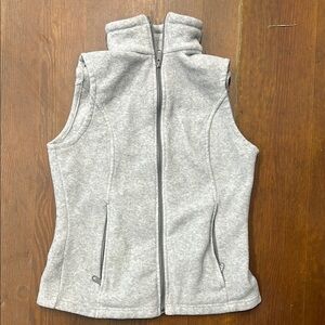 Columbia- Gray Fleece Zip-Up Vest